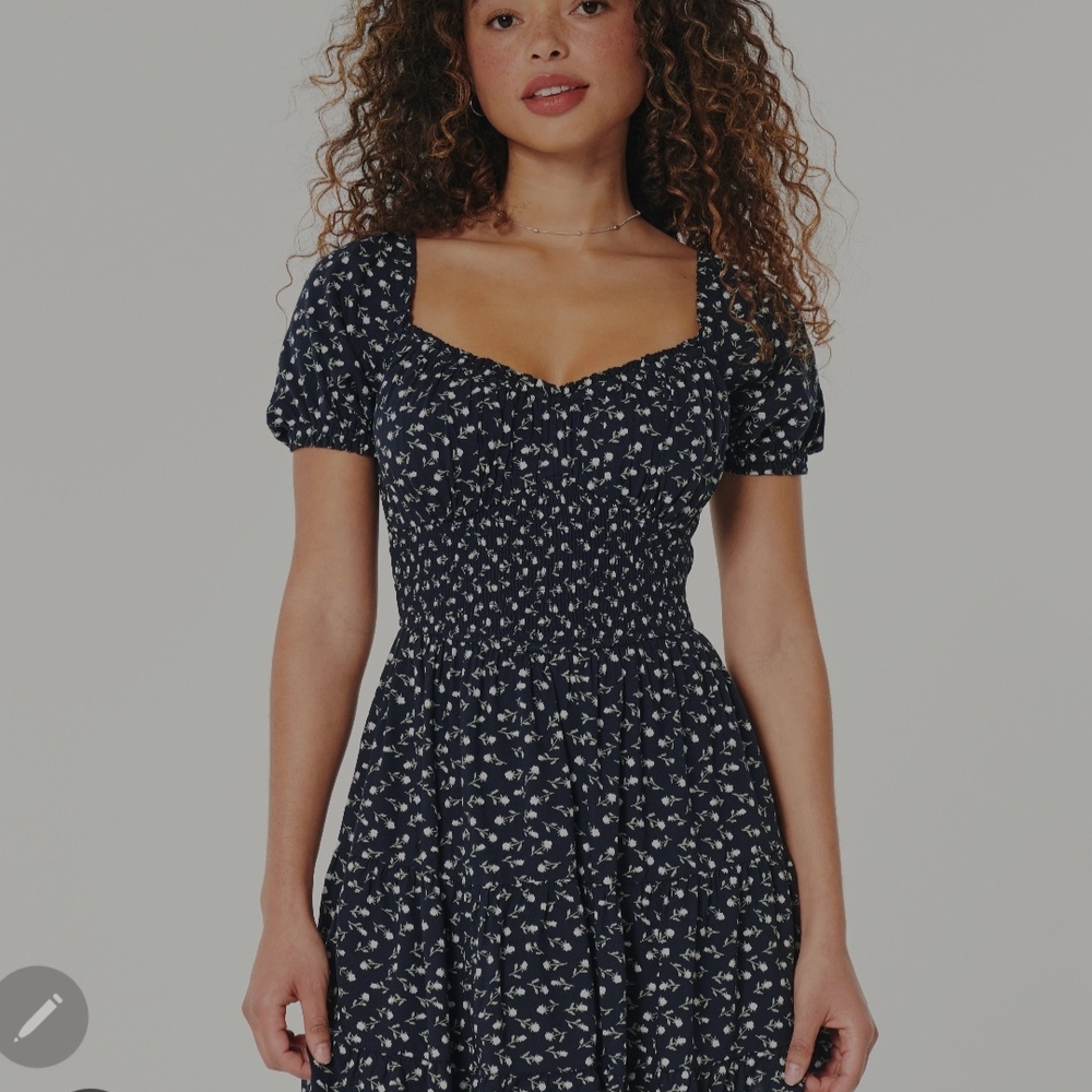 Floral Navy Dress